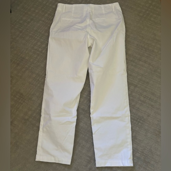LOFT Perfect Straight white pants size 10 Tall - Picture 2 of 7